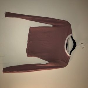 Long sleeve crop top